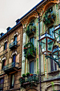 Balconies, Turin, Italy