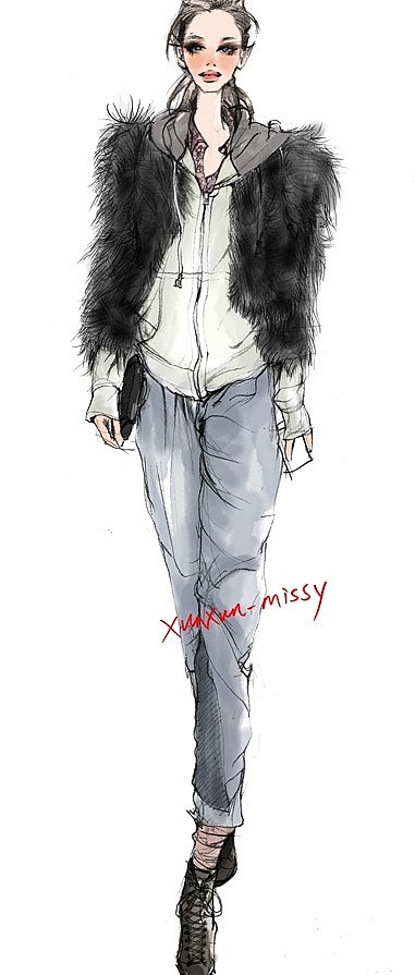 xunxun-missy 手绘时装插画
