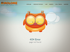 李子designer采集到404、反馈页面