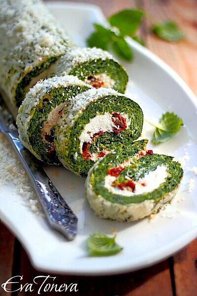 Spinach roll 