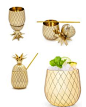 Pineapple Cocktail Tumblers! I need these pineapple glasses in my life STAT! The perfect hostess gift too.