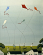  【插画师 Debbie Criswell作品欣赏】
—— Five Kites Flying 