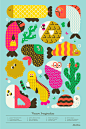SCHOOL POSTERS : School posters on fabric by Loulou & Tummie