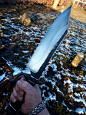 Forged bowie knife