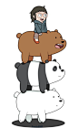 【一个超级魔性的剧《咱们裸熊》】该剧是2015年推出的电视卡通，改编自网络漫画《The Three Bare Bears》，讲述一只叫Grizzly的热血灰熊、一只叫Panda的死宅熊猫、一只叫Ice Bear的蠢萌北极熊的日常生活故事。第一季：L【7月】We Bare Bears 咱们裸熊 S01E01 Our S...第二季：L【2月】咱好熊弟 We Bare Bears S02E01【康复...