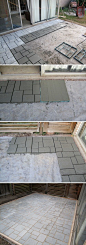 Great mold for building a stone path or patio - Mold can be found for around $20 (different shapes) - Quikrete 60 lb. Concrete Mix $2.94 - Not bad for 89c a square foot - Can be colored...