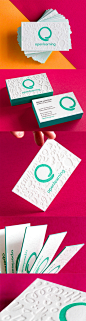 bright-and-cheerful-textured-letterpress-edge-painted-business-card-for-an-education-community