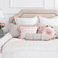 粉色公主风奢华蕾丝床上用品　儿童房法式欧式样板房间多件套-淘宝网
