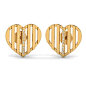 Love Me Heart Studs  18 karat Yellow Gold and White Gold Studs Get your flirt on with these “Love Me” heart studs made of 18 karat gold. The wordings are beautifully highlighted in white gold. Pair them up with simple attire for a bit of variation.