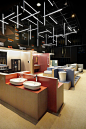 The bathroom’s circus | ISH 2015 : Massive sanitary ware exhibition during ISH 2015. A color code staging different families. Some geometries chatting with the available space. A play of acrobatic lighting.