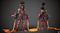 Indian Tribe Real-Time Character, Kevin Casanada : Here is a new character I made to improve and confirm my workflow and optimization for real-time characters/assets.
My goal was to make a rigged full character and weapons for video games/real time, while
