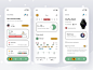 Health Monitoring App monitoring tracker website mobile animation health profile ios ui app design clean card
