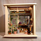 Miniature garden potting shed.