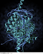 医学基因数码图-丝带形的DNA