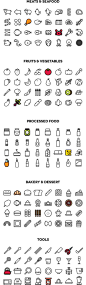160 Cooking Icons on Behance: