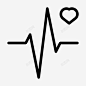 心电图心脏心跳图标 设计图片 免费下载 页面网页 平面电商 创意素材