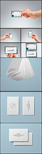 名片素材智能贴图PSD 名片效果图设计 名片 名片设计 手持名片手势 白色名片 国外高档名片卡片