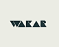 WAKAR字体设计 - logo #采集大赛# #平面#