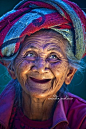 Joyful smile of a Balinese woman...