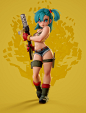 Bulma, Mercurial Forge : Here are the results of my time in Dylan Ekren's Creating Appealing Characters course on Mold3D. It was a wonderful deep dive into reading the indications in 2D art and how they can be applied in 3D. There was also a big emphasis