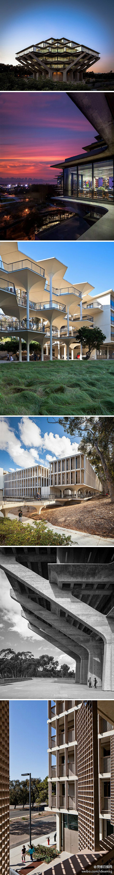 加利福尼亚大学圣迭戈分校一部现代主义建筑...