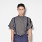 【预售】Y-VISON 原创 品牌 男装 新品 抽绳 短袖 衬衫 13SSC011