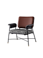 北欧单人沙发椅简约现代创意休闲铁艺框架卧室阳台椅创意小沙发-tmall.com天猫