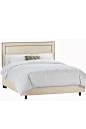 Nail Border Upholstered Bed - Beds - Bedroom - Furniture | HomeDecorators.com