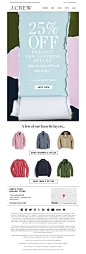 J.Crew - Layer up: 25% off sweaters, blazers, jackets & more…
