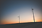 Free image: Sunset Windmills