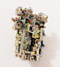 Surrealist Multicolored Bismuth Crystals