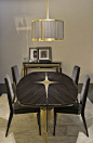 Star Table and Stardust Chair by Thierry Lemaire for Fendi Casa, Salone del Mobile Milan 2014, Luxury Living Group
