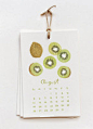 2012年日历设计欣赏——新鲜水果 平面设计--创意图库