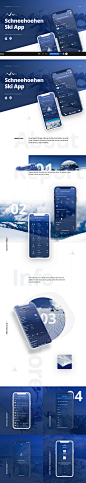 Schneehoehen Ski App on Behance