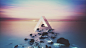 General 1920x1080 triangle geometry lake sunset Penrose triangle