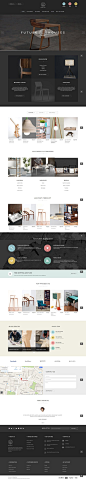 Web Design / furniture, minimal, minimalist, clean, website, dark more on http://html5themes.org