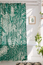 Saskia Pomeroy Plants Shower Curtain - Urban Outfitters: