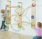 Wall mounted ball run. This would be great for kids who are too young for the marble runs.