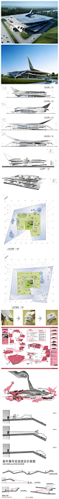 南京“汽车体验”博物馆，由意大利3GATTI建筑工作室设计。设计构思源于折纸，所有细节都以汽车为中心，蜿蜒盘旋的大型坡道环绕建筑四周并连接各楼层，汽车可以畅通无阻地在博物馆各楼层之间穿梭。（GN分享）