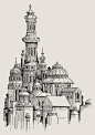 Daily Sketch - Russian Church, George Brad : Today's challenge was to create some architecture based on Russian churches. Took me around 1-2 hours to complete this!
