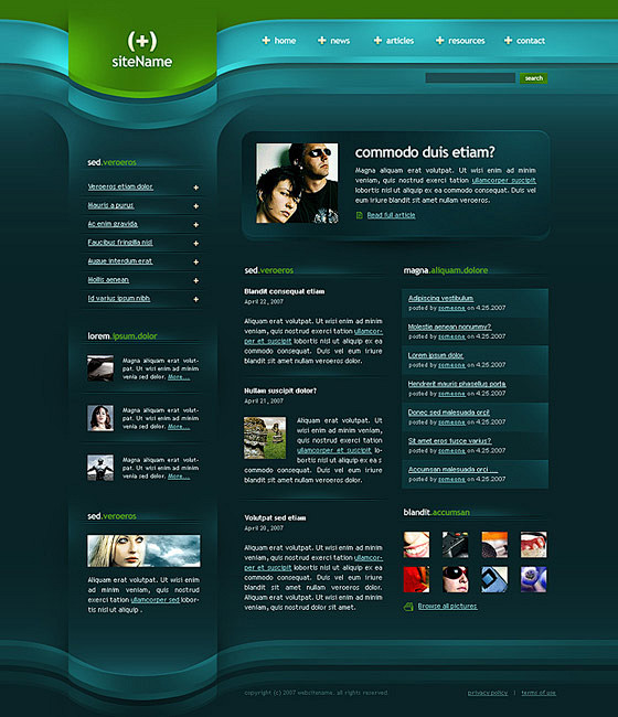 PSD Website Tempales