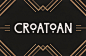 装饰艺术字体 Croatoan – Art Deco Headline Font – 设计小咖