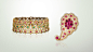 Paisley项链，1966年，Van Cleef & Arpels梵克雅宝典藏系列 / Indian Embroidery胸针，1970年，Van Cleef & Arpels梵克雅宝典藏系列。 Image 6 - Van Cleef & Arpels