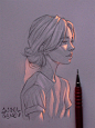 Nodding off~' , Angel Ganev : Some of my favorite sketches from my sketchbook using color lighting~ ✨<br/>Check my Youtube channel for art videos❤: <a class="text-meta meta-link" rel="nofollow" href="<a class="tex