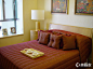 卧室欧式床台灯棕色欧式卧室床头柜米黄样板间优雅