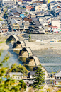 锦带桥，日本最古老的
Kintai Bridge, one of the oldest in Japan