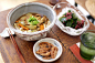 Curry Udon with Japanese Style Seaweed Salad and Lotus Root Kinpira