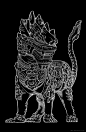Khmer-精致寺庙佛教花纹图像插画---酷图编号1051936