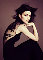 Rooney Mara on the cover of November Vogue wearing a Ralph Lauren dragon-inspired dress.: 