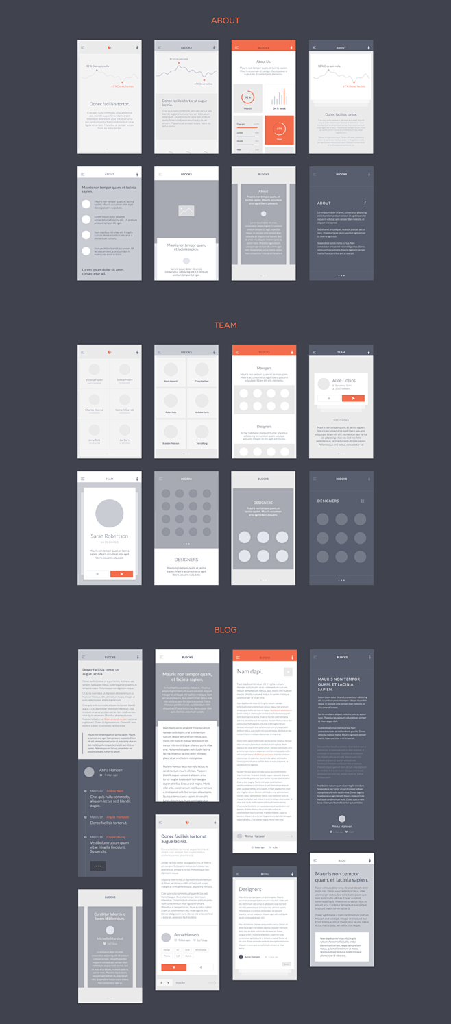 Blocks iOS Wireframe...